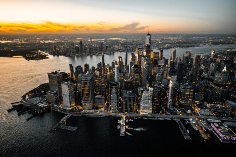 Aerial view of New York City