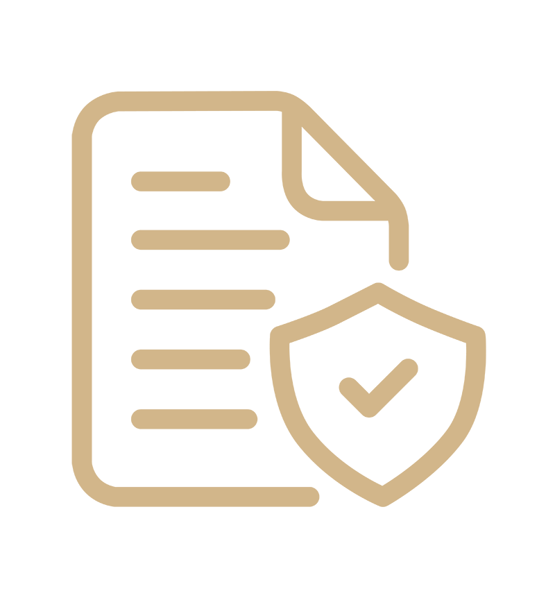 Document with shield symbolizing security